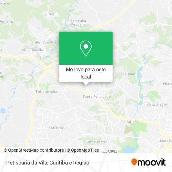 Petiscaria da Vila mapa