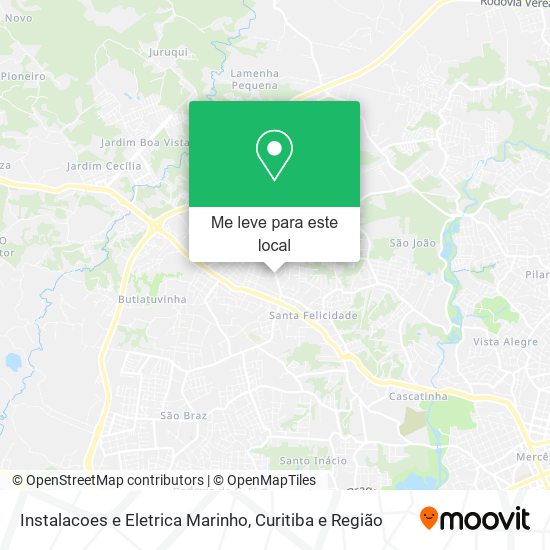 Instalacoes e Eletrica Marinho mapa