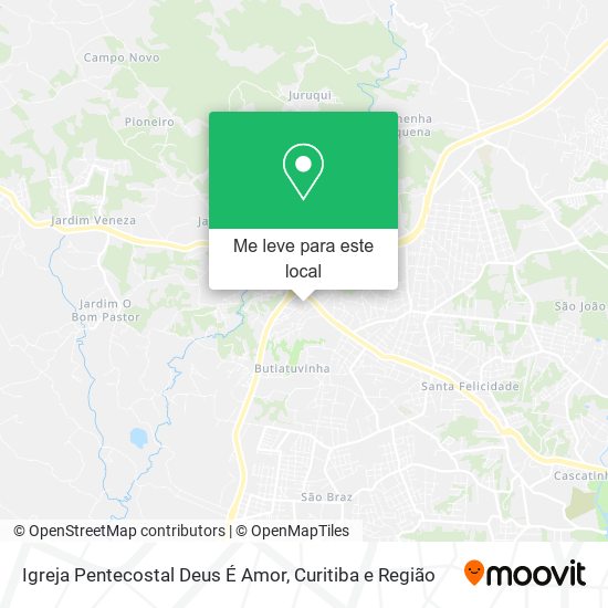 Igreja Pentecostal Deus É Amor mapa