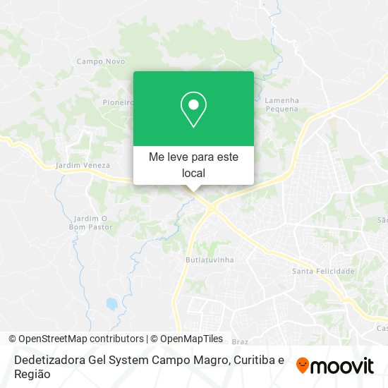 Dedetizadora Gel System Campo Magro mapa