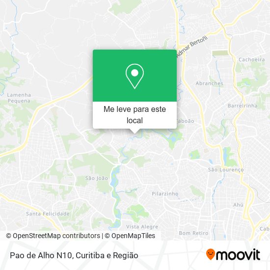 Pao de Alho N10 mapa