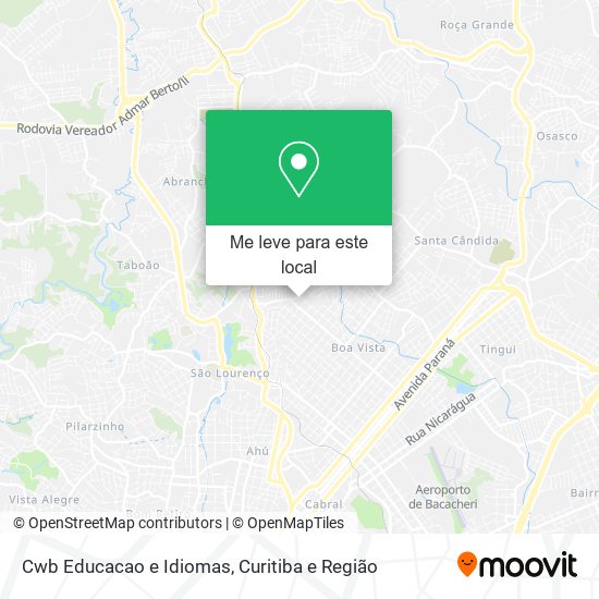 Cwb Educacao e Idiomas mapa
