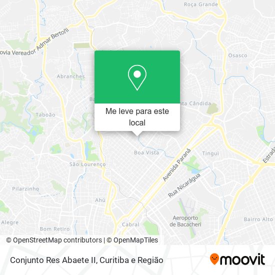 Conjunto Res Abaete II mapa