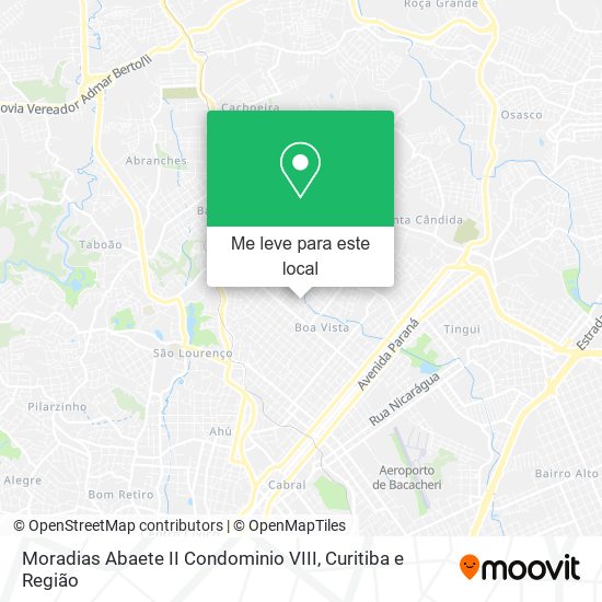 Moradias Abaete II Condominio VIII mapa
