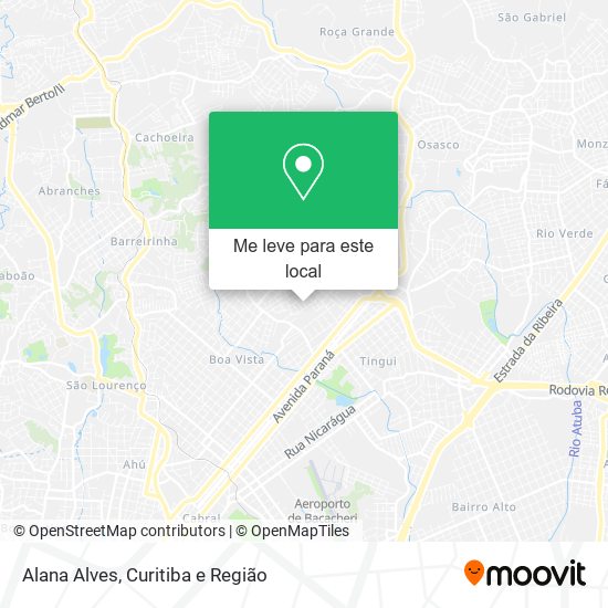 Alana Alves mapa