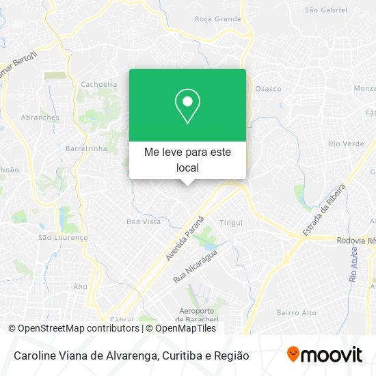 Caroline Viana de Alvarenga mapa