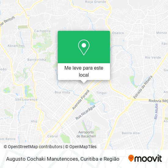 Augusto Cochaki Manutencoes mapa