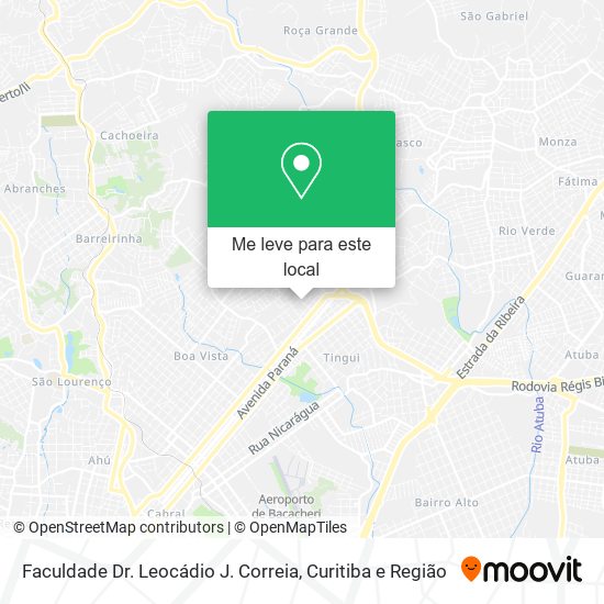 Faculdade Dr. Leocádio J. Correia mapa