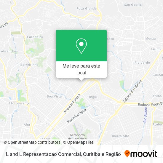 L and L Representacao Comercial mapa