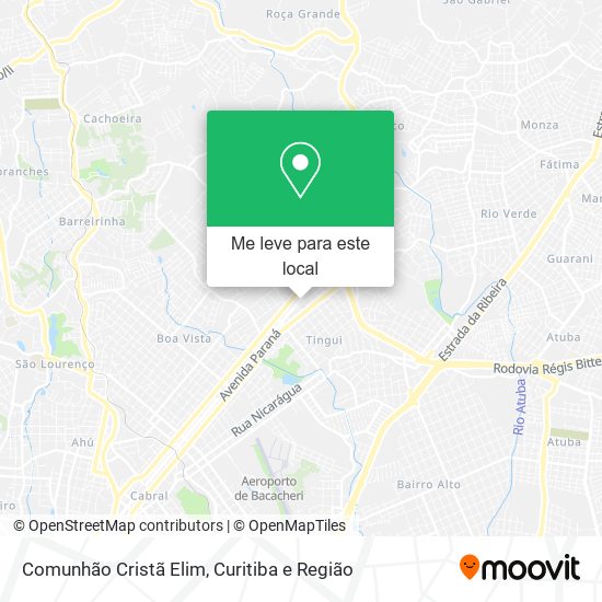 Comunhão Cristã Elim mapa