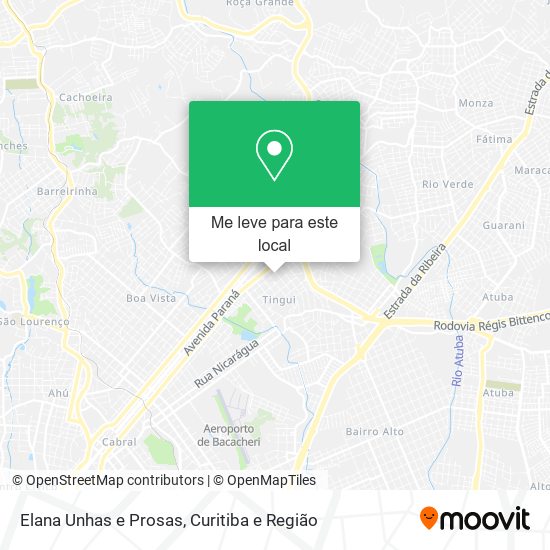 Elana Unhas e Prosas mapa