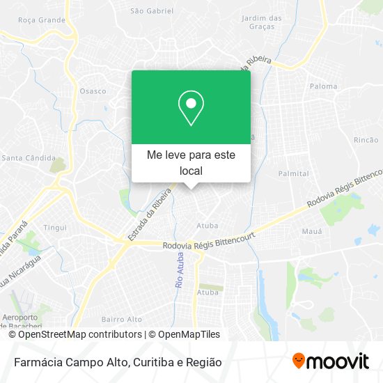 Farmácia Campo Alto mapa