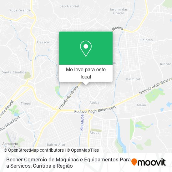 Becner Comercio de Maquinas e Equipamentos Para a Servicos mapa