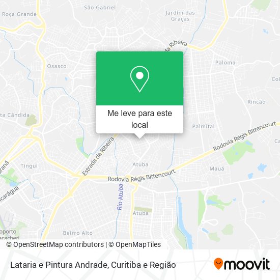 Lataria e Pintura Andrade mapa