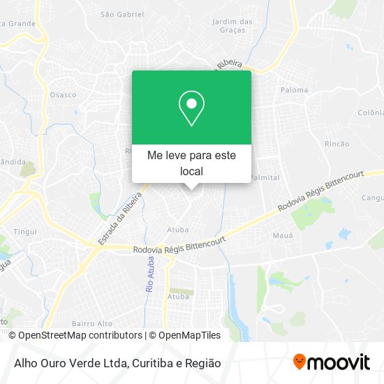 Alho Ouro Verde Ltda mapa