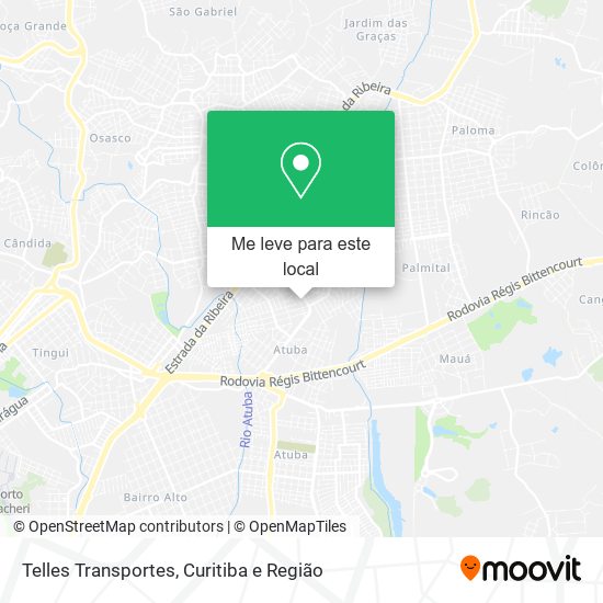 Telles Transportes mapa