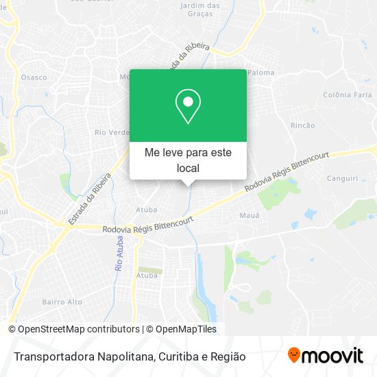Transportadora Napolitana mapa