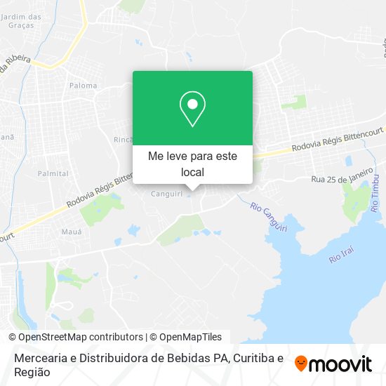 Mercearia e Distribuidora de Bebidas PA mapa