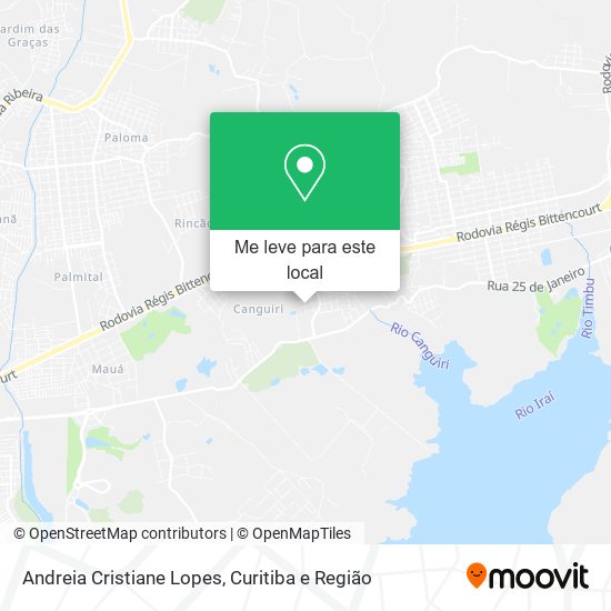 Andreia Cristiane Lopes mapa