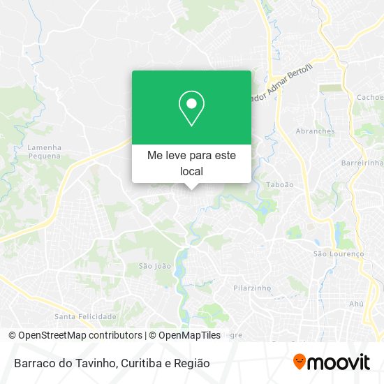 Barraco do Tavinho mapa