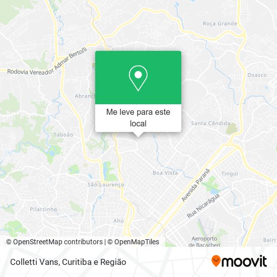 Colletti Vans mapa