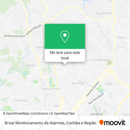Brsat Monitoramento de Alarmes mapa
