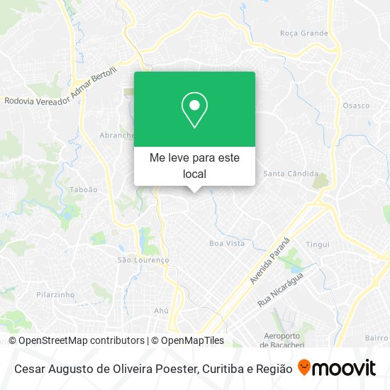 Cesar Augusto de Oliveira Poester mapa