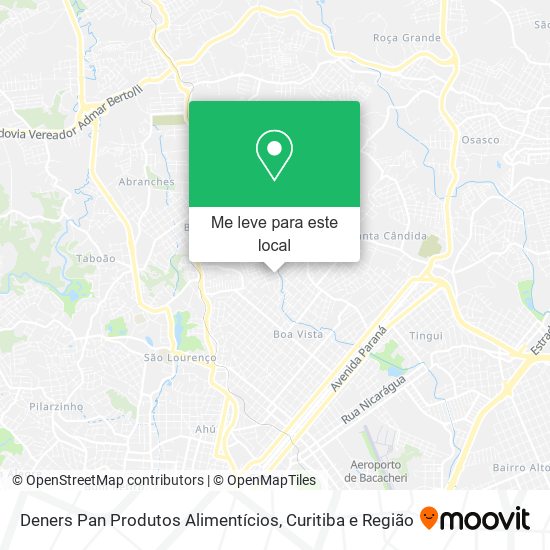 Deners Pan Produtos Alimentícios mapa