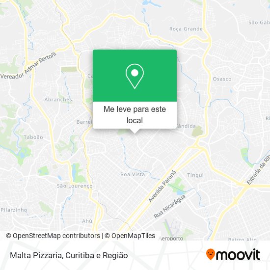 Malta Pizzaria mapa