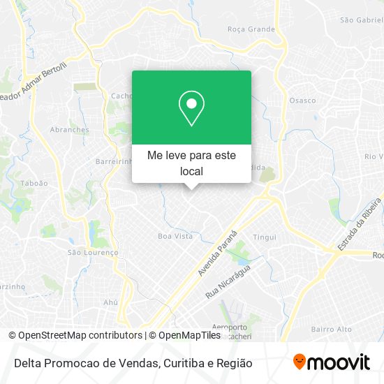 Delta Promocao de Vendas mapa