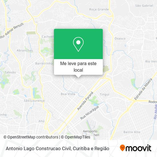 Antonio Lago Construcao Civil mapa