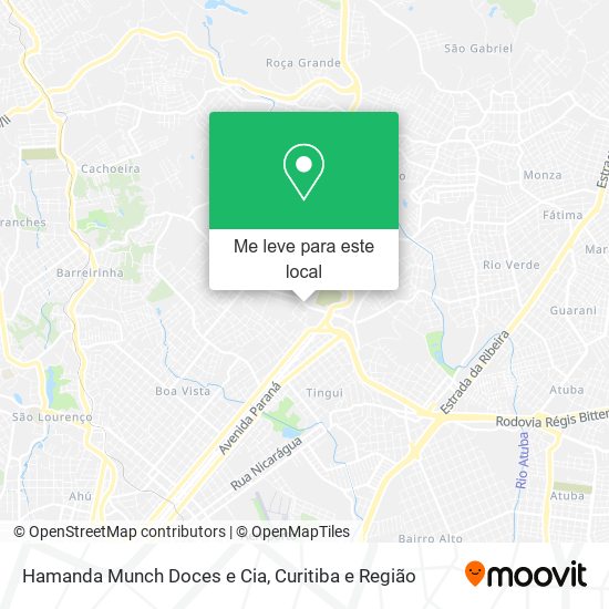Hamanda Munch Doces e Cia mapa
