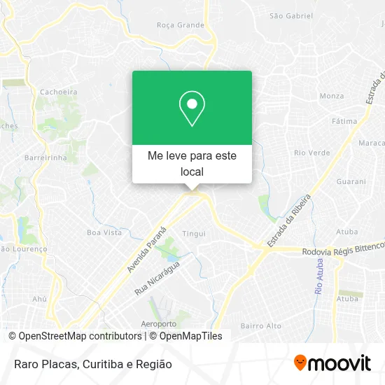 Raro Placas mapa