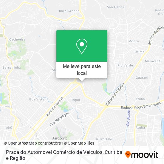 Praca do Automovel Comércio de Veiculos mapa