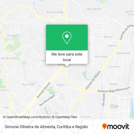 Simone Oliveira de Almeida mapa
