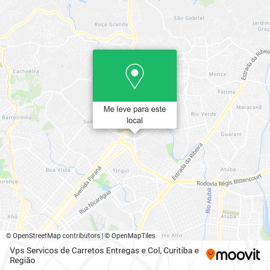 Vps Servicos de Carretos Entregas e Col mapa