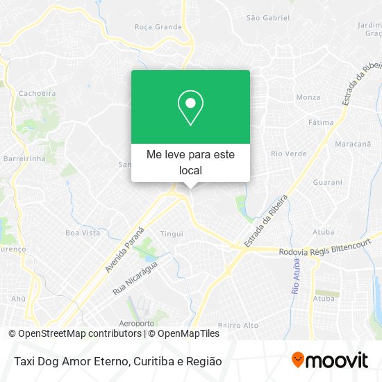 Taxi Dog Amor Eterno mapa