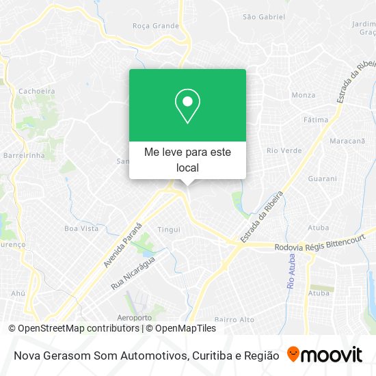 Nova Gerasom Som Automotivos mapa