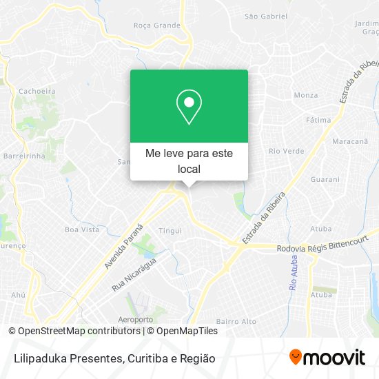 Lilipaduka Presentes mapa