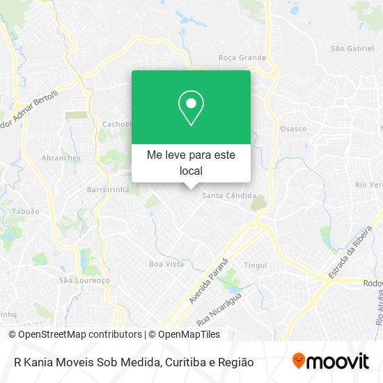 R Kania Moveis Sob Medida mapa