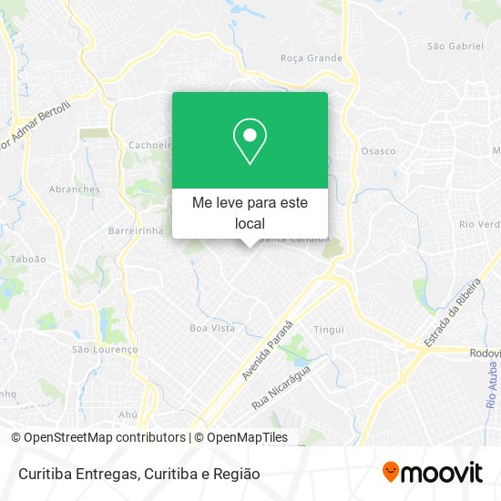 Curitiba Entregas mapa