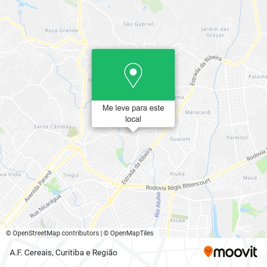 A.F. Cereais mapa