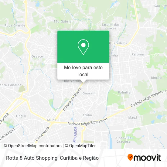 Rotta 8 Auto Shopping mapa