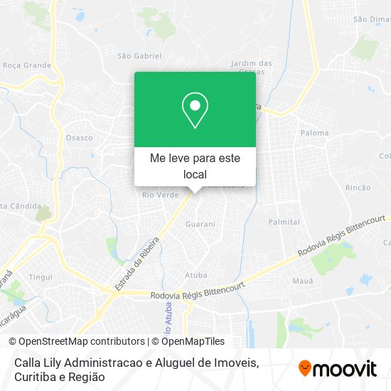 Calla Lily Administracao e Aluguel de Imoveis mapa
