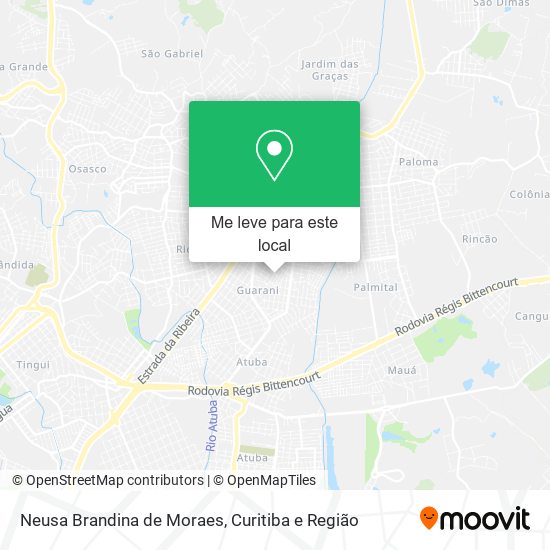 Neusa Brandina de Moraes mapa