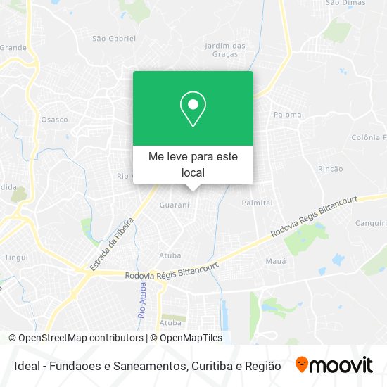 Ideal - Fundaoes e Saneamentos mapa