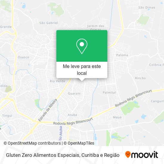 Gluten Zero Alimentos Especiais mapa