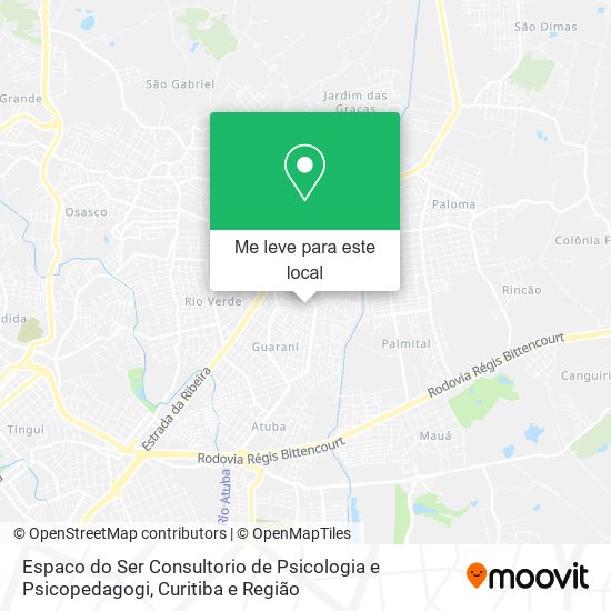 Espaco do Ser Consultorio de Psicologia e Psicopedagogi mapa