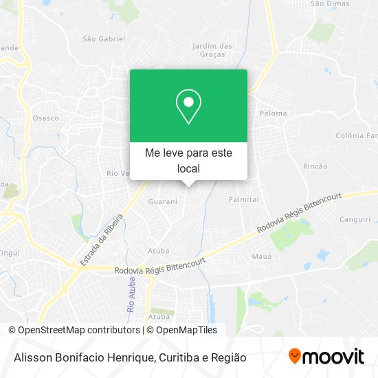 Alisson Bonifacio Henrique mapa