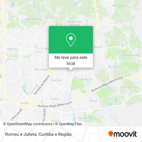 Romeu e Julieta mapa